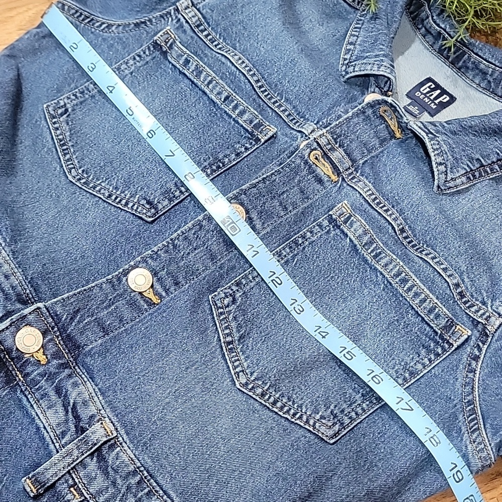 GAP Womens Denim Coverall Jumpsuit Petite Small 6/28 - Picture 11 of 14
